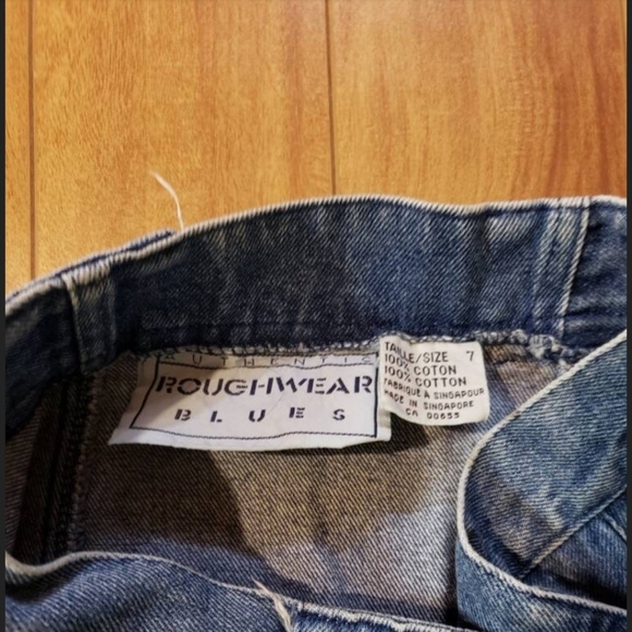 Rough wear blues denim skirt - Picture 3 of 3